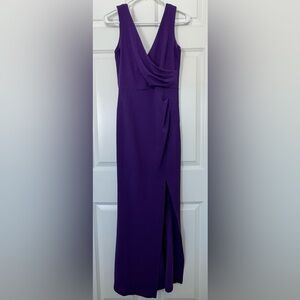 Elegant Purple Sleeveless Dress
